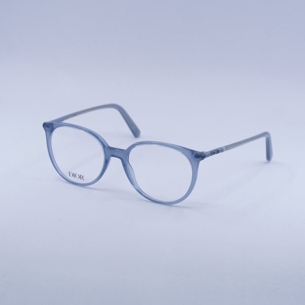 New Dior Mini Cd O B1i 3000 Eyeglasses - Shiny Blue Frame